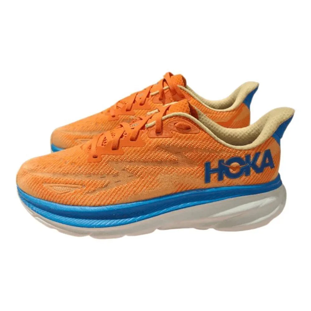 HOKA ONE ONE Clifton 9 'Low Vibrant Orange Impala' Running Shoes Size 8.5D